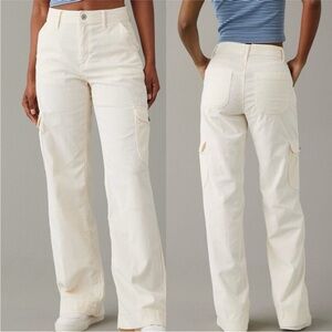 Tan colored corduroy cargo pants